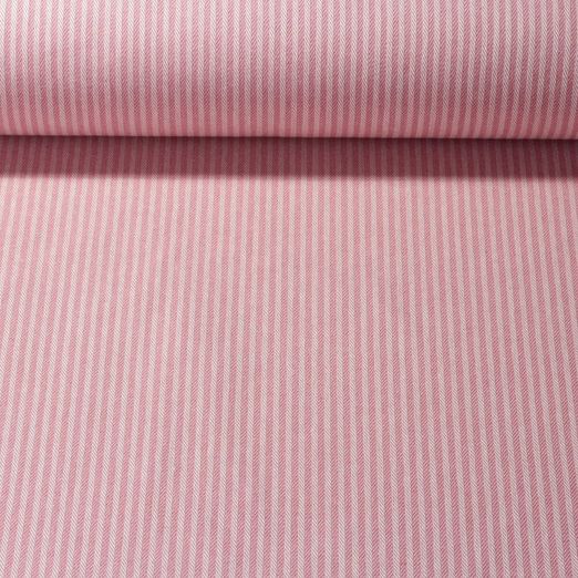 Canevas Doris - Rayé Rose vif blanc