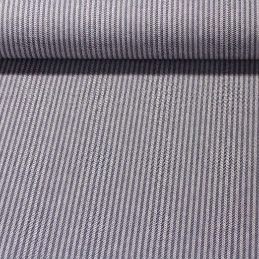 Canevas Doris - Rayé Bleu marine foncé blanc 