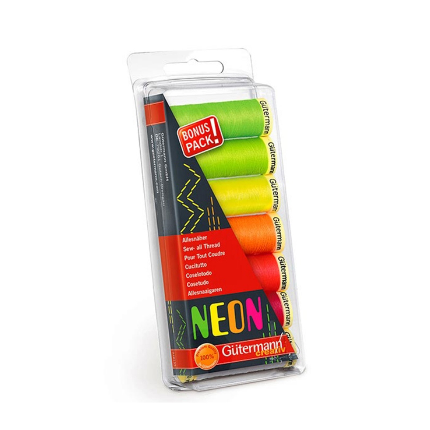 Gütermann Nähfaden-Set Allesnäher NEON-0 Gütermann Nähfaden-Set Allesnäher NEON-0