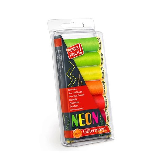 Gütermann Nähfaden-Set Allesnäher NEON Gütermann Nähfaden-Set Allesnäher NEON