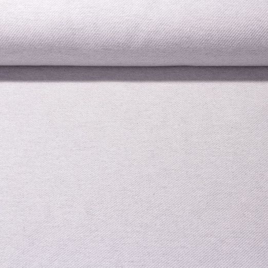 Canevas Doris - Fines rayures diagonales Gris clair Blanc