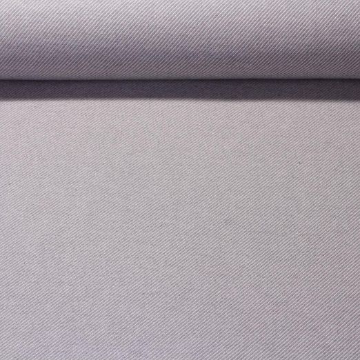 Canevas Doris - Fines rayures diagonales Gris Blanc