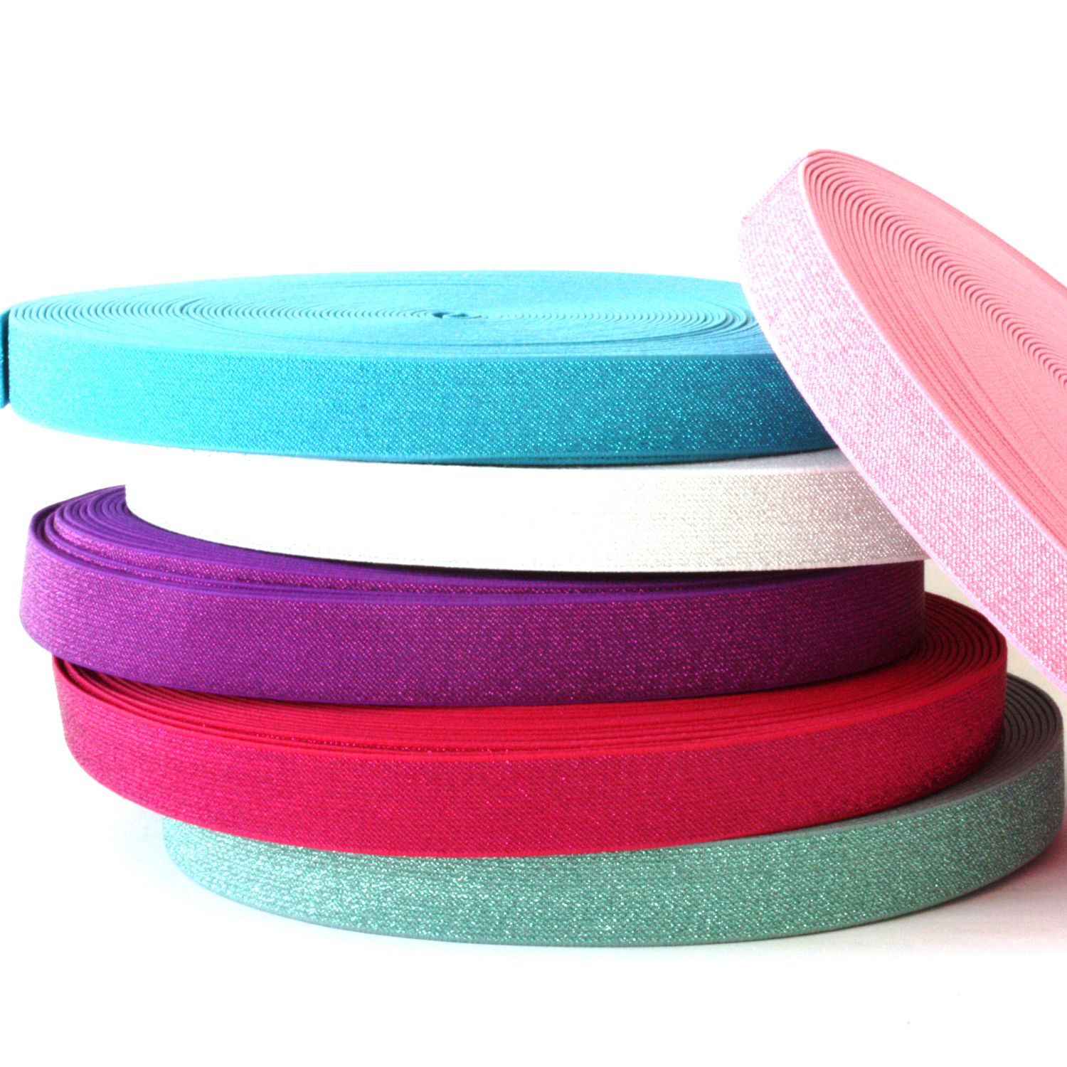 Ruban élastique 25mm paillettes - au mètre-0 Ruban élastique 25mm paillettes - au mètre-0