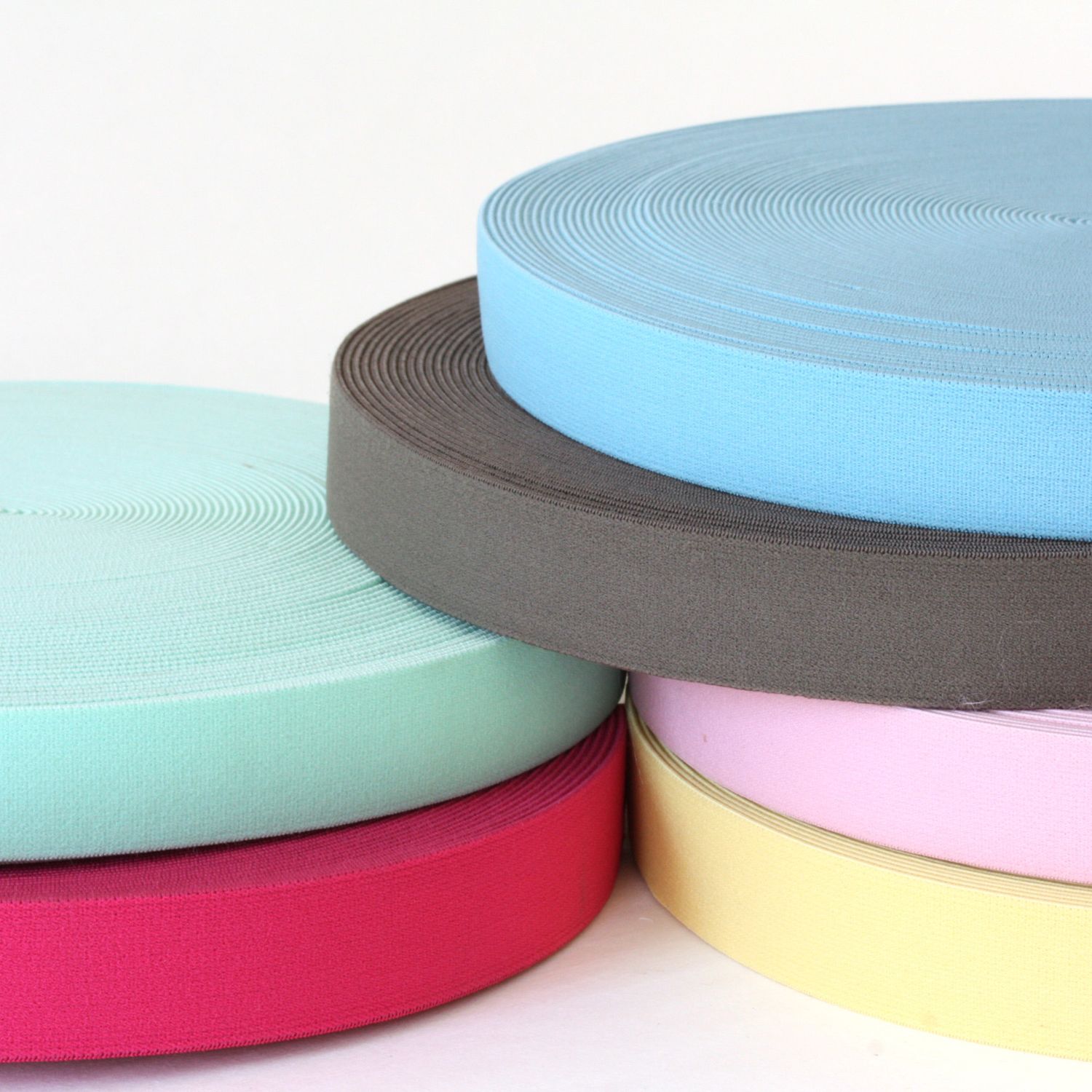 Bande élastique 25mm uni - au mètre-0 Bande élastique 25mm uni - au mètre-0