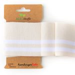 Cuff Me College par Albstoffe tricoté blanc crème