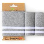 Cuff Me Bold Strick Grau Weiß Cuff Me Bold Strick Grau Weiß