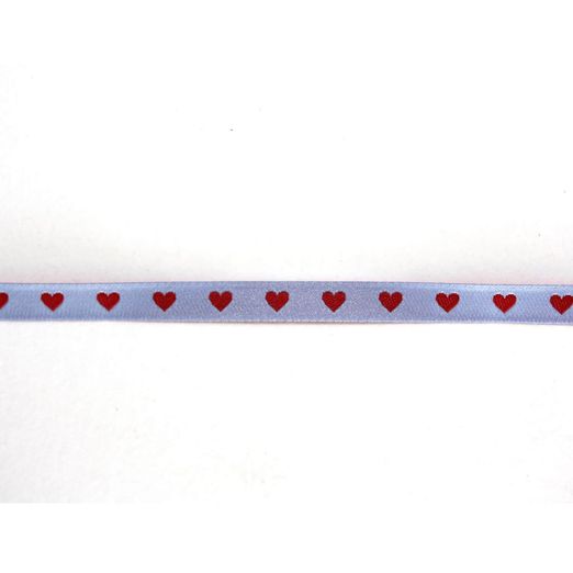 Webband 'Herzen' by Crafting with Love 7mm Babyblau Webband 'Herzen' by Crafting with Love 7mm Babyblau
