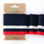 Cuff Me College Punto Azul Marino Blanco Rojo