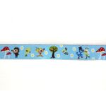Ruban tissé 'Bird wedding' de paulapü 15mm bleu