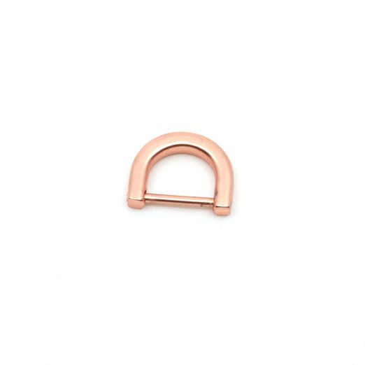 Anneau en D 1,2cm cuivre 'vissable' - 1 pièce Anneau en D 1,2cm cuivre 'vissable' - 1 pièce