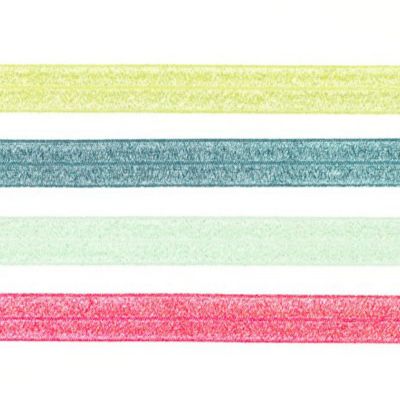 Schrägband elastisch 20mm - Einfassband Falzgummi - Glitzer - 2m Länge-0 Schrägband elastisch 20mm - Einfassband Falzgummi - Glitzer - 2m Länge-0