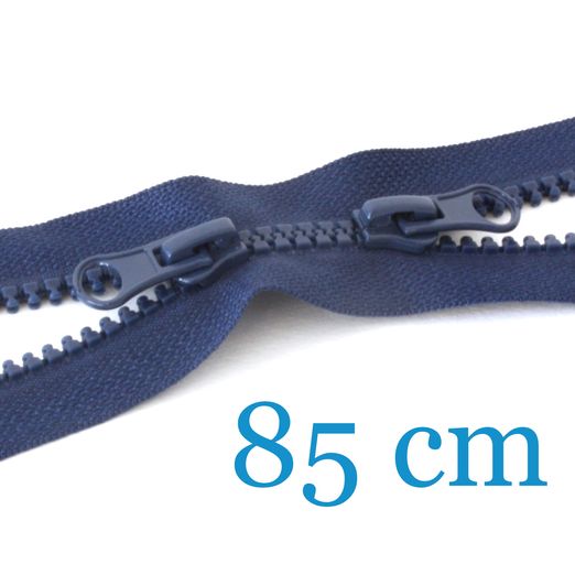 Veste à fermeture éclair double sens divisible 85 cm