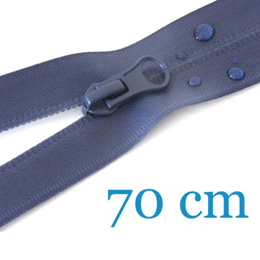 Fermeture à glissière étanche pour veste d'extérieur divisible 70 cm