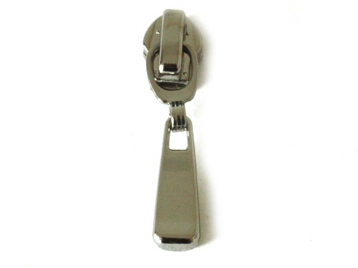Zipper kurz für 4mm Raupe - 4 Stk. - Silber
