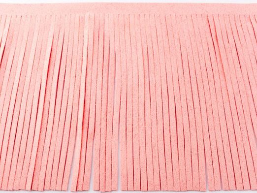 Fransenband 12cm rosa