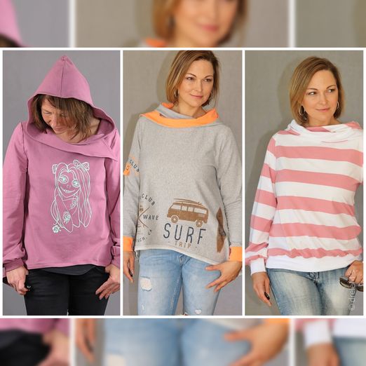 Hoodie - LA OLA - Schnittmuster eBook