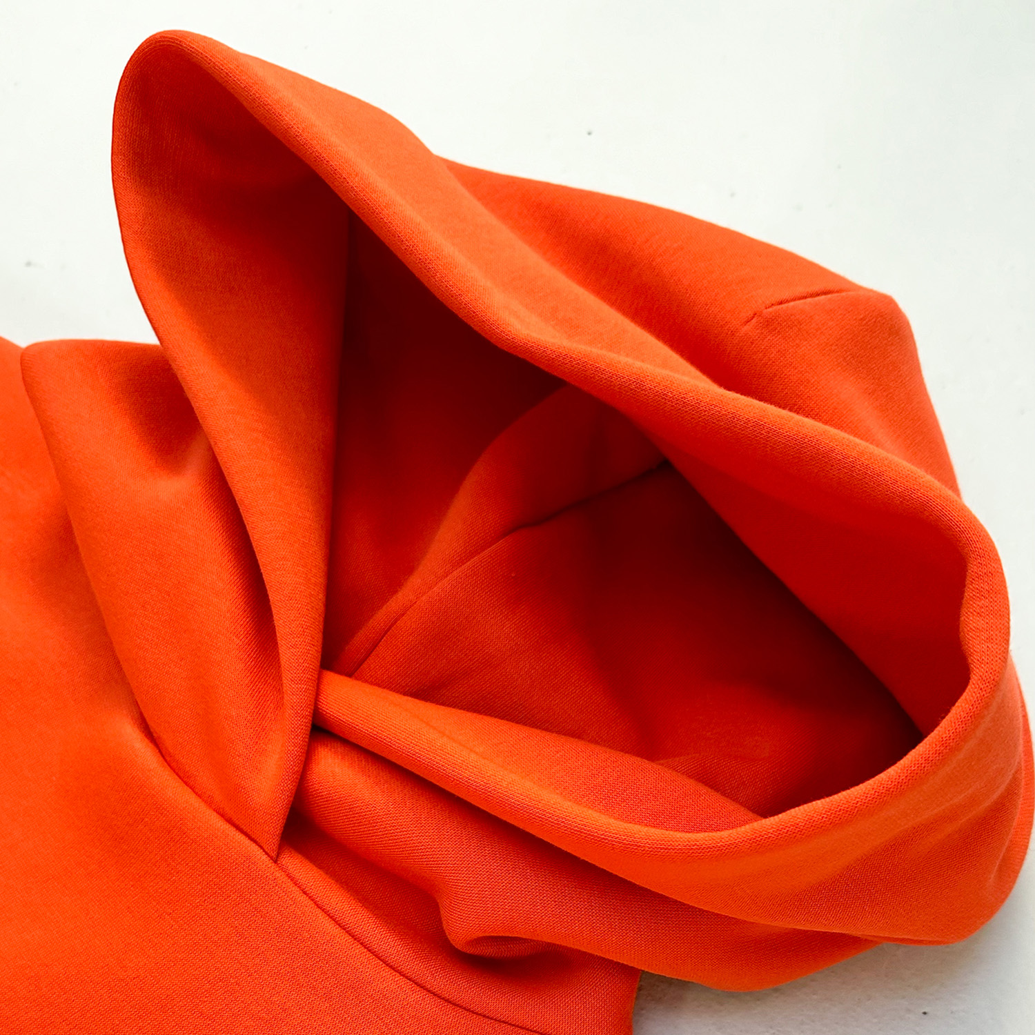 Kuschelsweat Renate - Orange angeraut-2 Kuschelsweat Renate - Orange angeraut-2