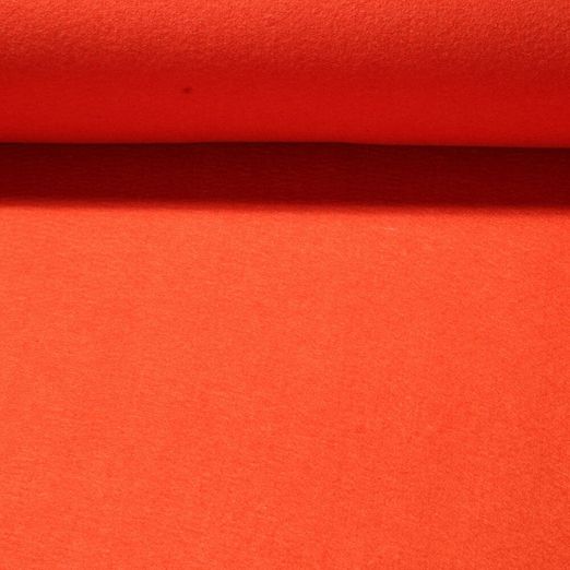 Tissu feutrine Tim lavable 3mm - Uni orange-rouge