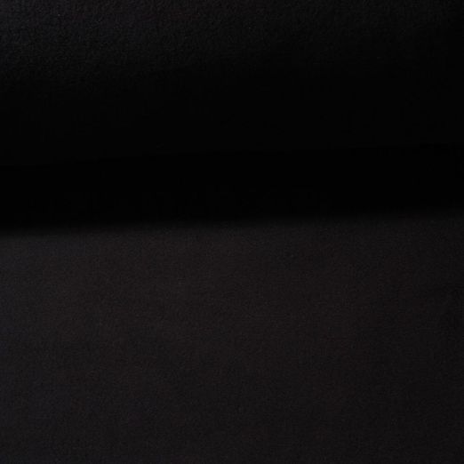Fleece - Cotton Fleece Manu Uni Schwarz