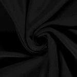 Fleece - Katoen Fleece Uni Zwart