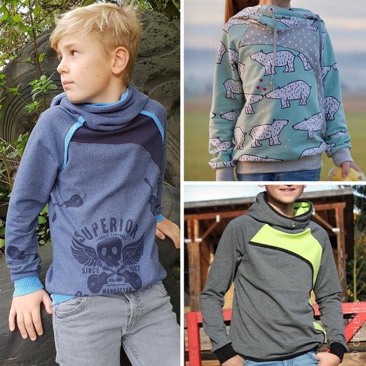 Raglan Hoodie -  mini MAILO - Schnittmuster eBook