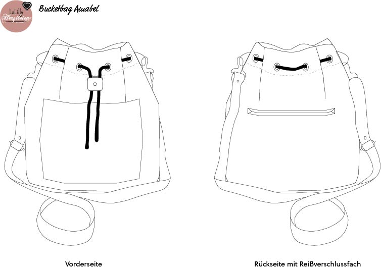 Bucketbag - Amabel - Schnittmuster eBook-1 Bucketbag - Amabel - Schnittmuster eBook-1