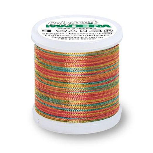Fil à broder machine de Madeira Polyneon multicolore 200 m
