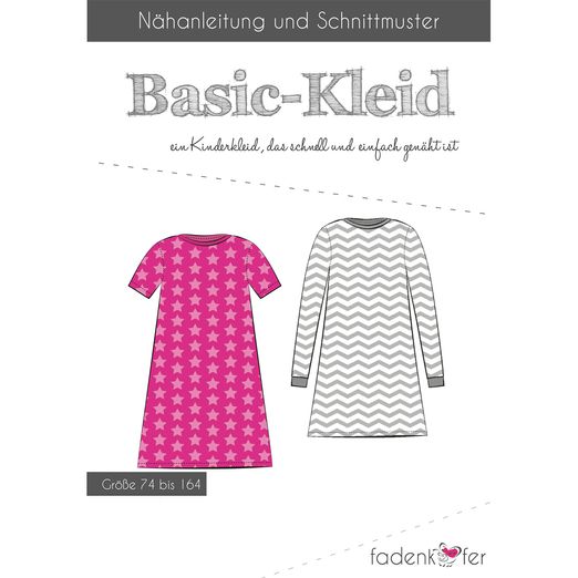 Kinder Basic Kleid - Papierschnittmuster