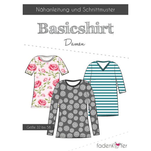 Damen Basic Shirt - Papierschnittmuster