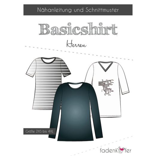 Basic Shirt Herren - Papierschnittmuster