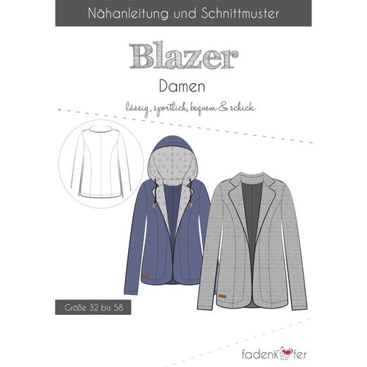 Damen Blazer - Papierschnittmuster