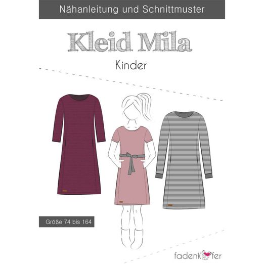 Kinder Kleid - Mila - Papierschnittmuster