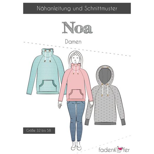 Raglanpullover - Noa - Papierschnittmuster