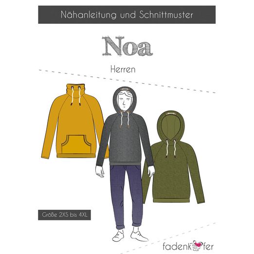 Herren Raglanpullover - Noa - Papierschnittmuster