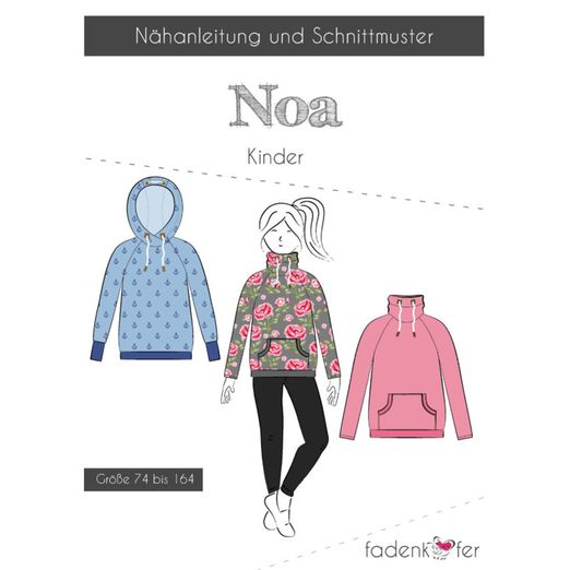 Kinder Raglanpullover - Noa - Papierschnittmuster