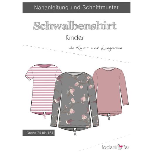 Kinder Shirt - Schwalbenshirt - Papierschnittmuster