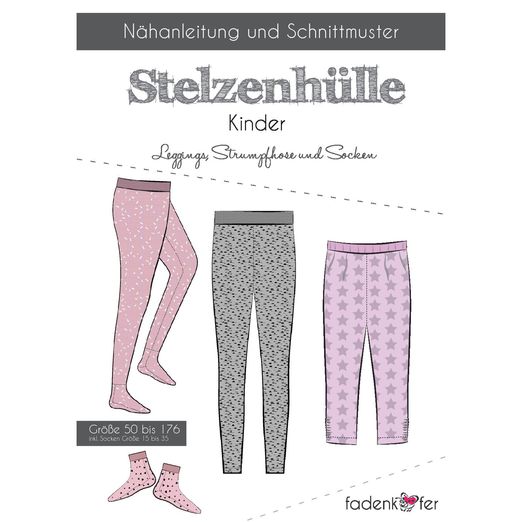 Kinder Leggings - Stelzenhülle - Papierschnittmuster