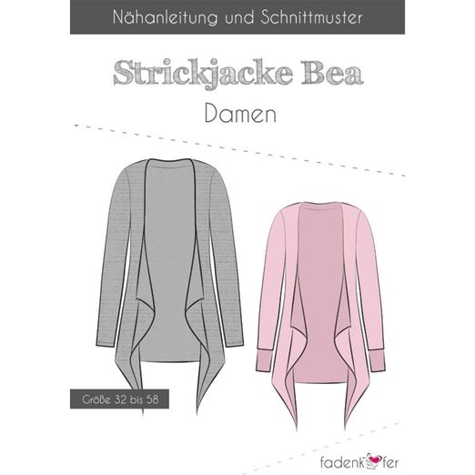 Strickjacke - Bea - Papierschnittmuster