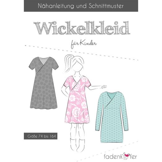 Kinder Wickelkleid - Papierschnittmuster
