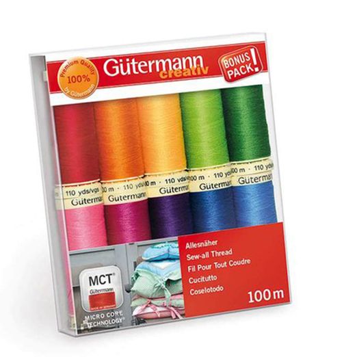 Gütermann Nähfaden-Set Allesnäher RAINBOW Gütermann Nähfaden-Set Allesnäher RAINBOW