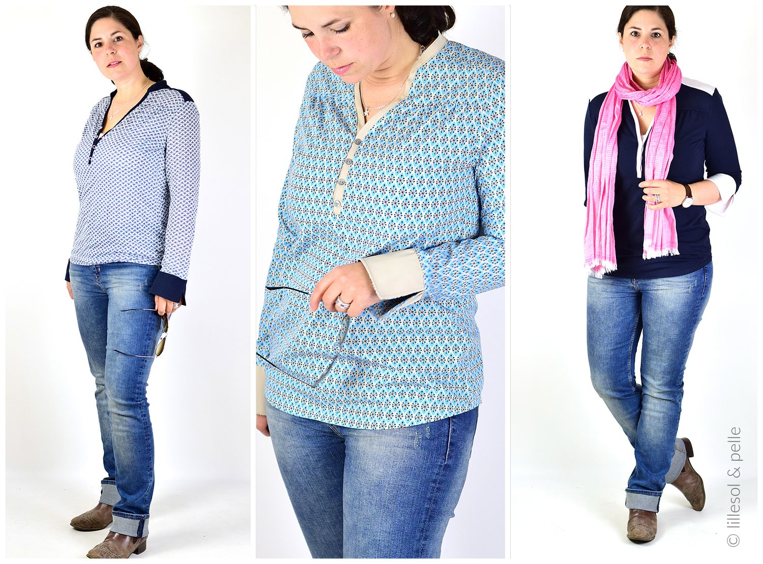 Jersey-Blusenshirt - lillesol women No.5 - Schnittmuster eBook-0 Jersey-Blusenshirt - lillesol women No.5 - Schnittmuster eBook-0