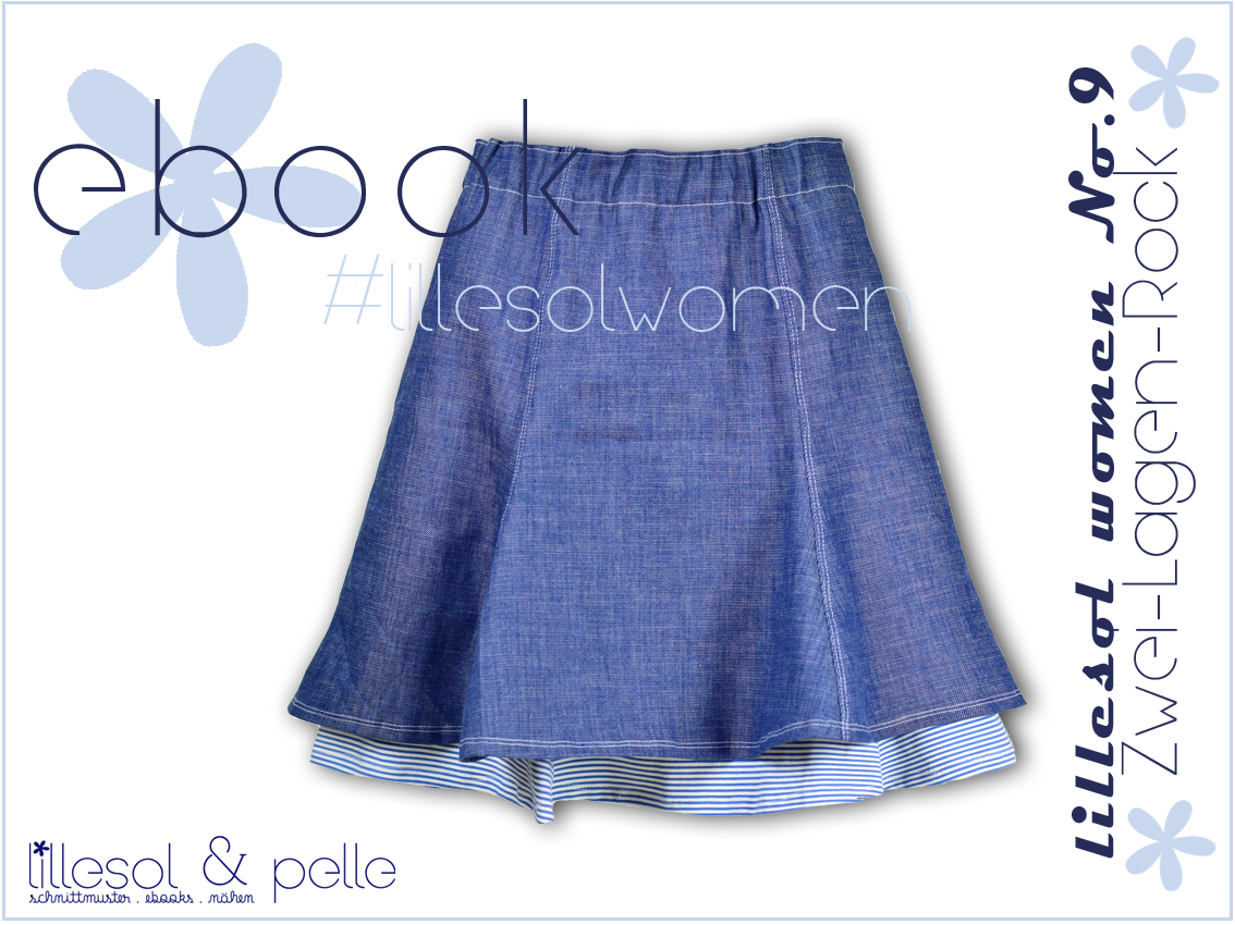 Zwei-Lagen-Rock - lillesol women No.9 - Schnittmuster eBook-1 Zwei-Lagen-Rock - lillesol women No.9 - Schnittmuster eBook-1