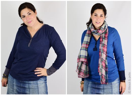 Knopfshirt - lillesol women No.14 - Schnittmuster eBook