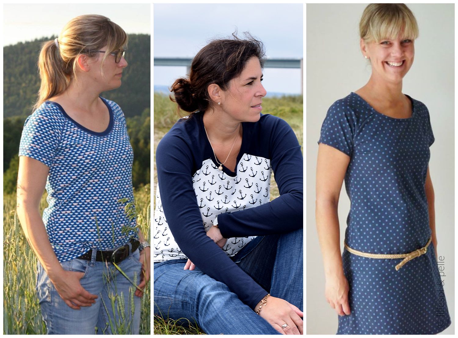 Raglan-Kleid & Shirt - lillesol women No.19 - Schnittmuster eBook-0 Raglan-Kleid & Shirt - lillesol women No.19 - Schnittmuster eBook-0