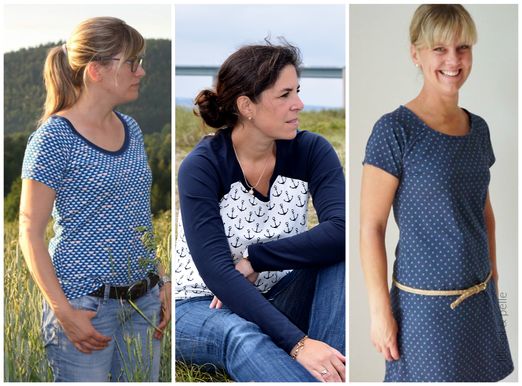 Raglan-Kleid & Shirt - lillesol women No.19 - Schnittmuster eBook Raglan-Kleid & Shirt - lillesol women No.19 - Schnittmuster eBook
