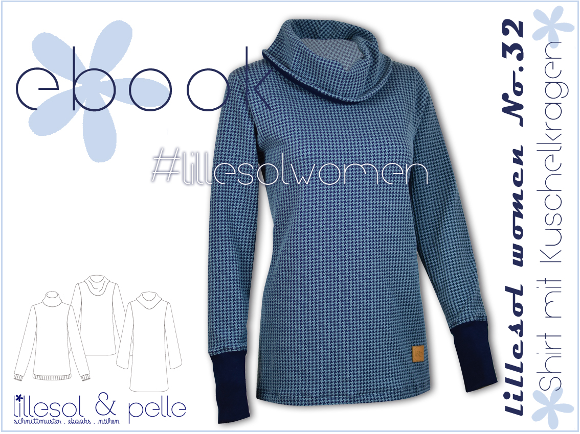 Shirt mit Kuschelkragen - lillesol women No.32 - Schnittmuster eBook-1 Shirt mit Kuschelkragen - lillesol women No.32 - Schnittmuster eBook-1
