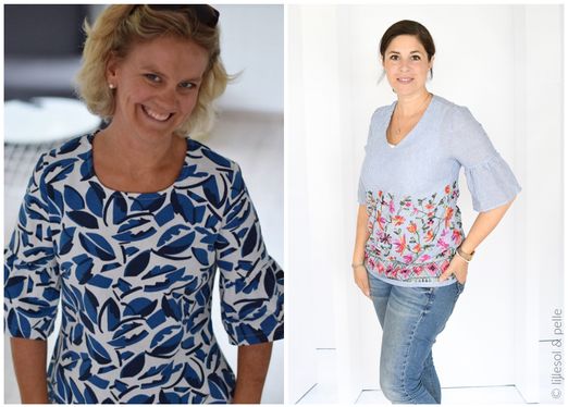Volant-Bluse - lillesol women No.35 - Schnittmuster eBook