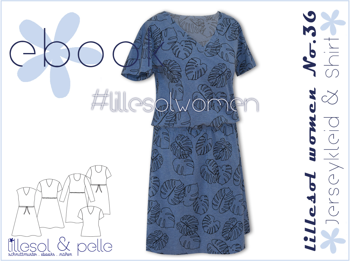Jerseykleid & Shirt - lillesol women No.36 - Schnittmuster eBook-1 Jerseykleid & Shirt - lillesol women No.36 - Schnittmuster eBook-1