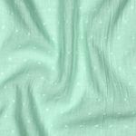 Bomull Dotty - Ljus mint