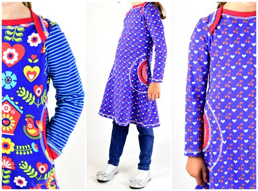 Kleid mit amerikanischem Ausschnitt - lillesol basic No.35 - Schnittmuster eBook Kleid mit amerikanischem Ausschnitt - lillesol basic No.35 - Schnittmuster eBook